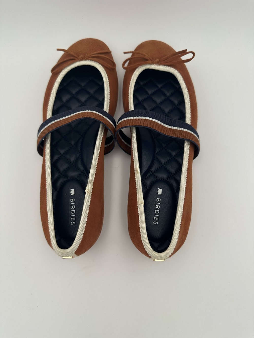 Birdies Hummingbird Mary Jane Suede Flats Bow Strap Size 5 - Picture 4 of 9